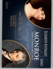 2008 Topps Update First Couples #FC5 James Monroe/Elizabeth Monroe  ID:64486