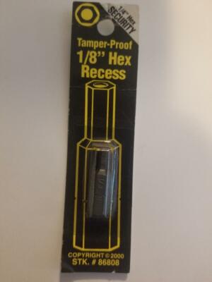Best Way Tools 3/32 in , 1/8 , 3/16 Hex Screwdriver Bit  1/4 in. Dia. x 1 in.