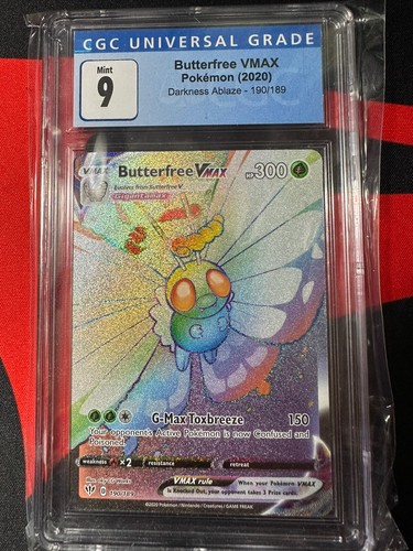 Butterfree VMAX graded CGC 9 for sale on eBay