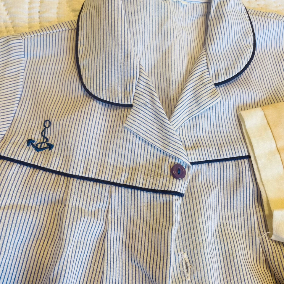 3 X Vintage Maude Wilson Baby Boy Shirts  button up shirts 60s, 70s size 0 & 00 - Изображение 3 из 4