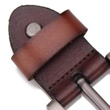 Men Leather Alloy Belt Buckle Head Vintage Pin Buckle for 37-40mm Wide