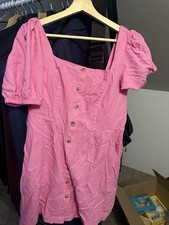 Old Navy New With Tags Pink Button Short Dress Medium