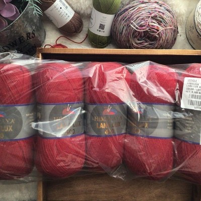 Lot Of 5/Himalaya Lana Lux 400 Yarn/3.5 oz 437 yds Each