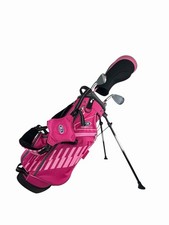 U.S. Kids Golf Ultralight 48" Pink Junior Bag Golf Girl Clubs Set-RH BARELY USED