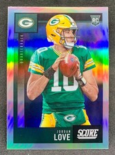 2020 Panini Score Update JORDAN LOVE Packers Silver Holo Rookie RC SP #444