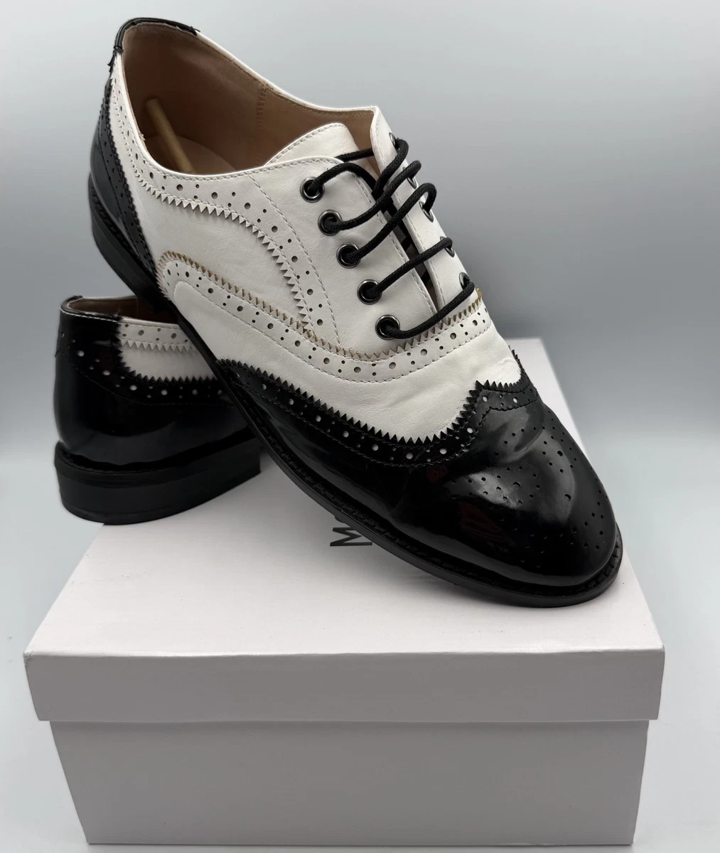 Black White Spectator Shoes In Women display picture 2