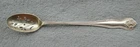 Antique Solid Sterling Open Pierced Olive Spoon, No Mono, 18g
