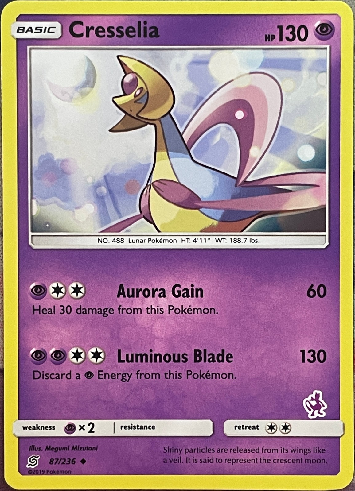 Cresselia- 87/236 - Unified Minds Pokemon 2019