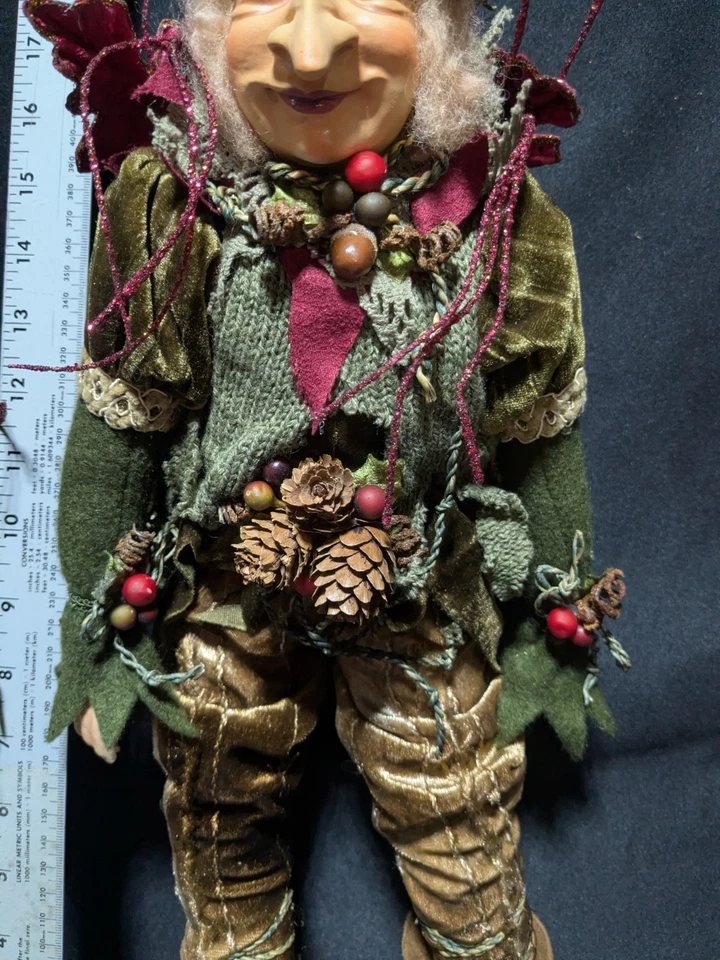 Wayne Kleski Katherine's Collection boneca fada outono 18" - 20"" prateleira sitter - Imagem 3 de 4