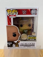 Funko Pop! : WWE - The Rock - Entertainment Earth #91 - DAMAGED BOX + PROTECTOR