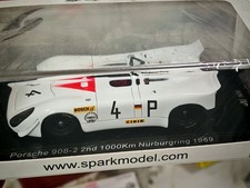 1:43 spark 1969 908/2 porsche nürburgring, resin car model NIB