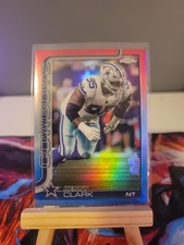 2025 Topps Chrome Football Kenny Clark Red/blue Parallel