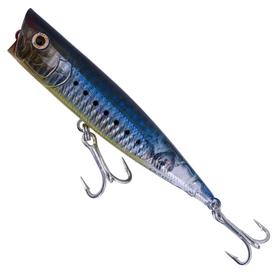 LUCKY CRAFT Topwater Floating Popper Lure G-SPLASH 120HD Ghost Metallic Sardine - Photo 2/3