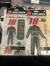 BOBBY LABONTE NASCAR SUIT 3-D Dimensional Stickers 4pc And 7pc Flat Stickers
