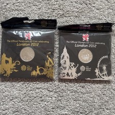 Royal Mint 2012 - London Paralympics / Olympics  &pound;5 Five Pound Coin - Sealed