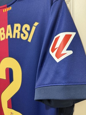 Pau Cubarsi #2 Mens LARGE Nike FC Barcelona Home STADIUM Jersey