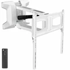 VIVO White Electric Adjustable TV Above Fireplace Mount for 37" to 70" Screens