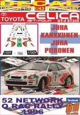 DECAL TOYOTA CELICA ST205 J. KANKKUNEN RAC 1996 DnF (08)