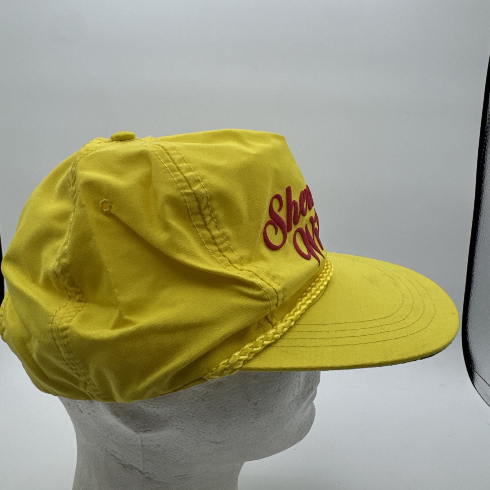 Sherwin Williams Snapback Hat Cap Yellow Red 90s … - image 4