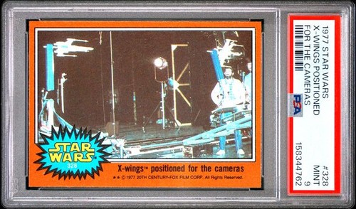1977 STAR WARS #328 X-WINGS POSITIONED FOR THE CAMERAS PSA 9 MINT 4762