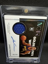 2020-21 Panini Noir Rookie Patch Auto JAMES WISEMAN #48/99- #377 RPA Warriors