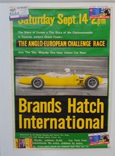 Moror Racing Poster, Anglo-European Challenge, Brands Hatch