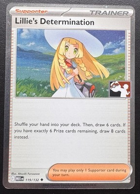 Lillie's Determination 119/132 MEG Cosmos Holo Play Stamp Pokemon TCG Playset NM