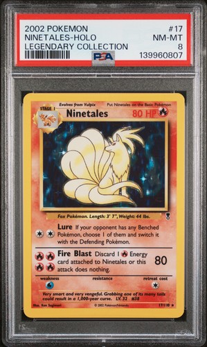 Ninetales graded PSA 8 for sale on eBay