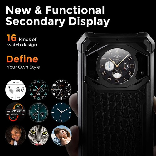 FOSSiBOT F101 PRO 4G Rugged Phone Android Waterproof Mobile Dual Screen Leather