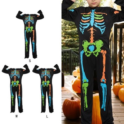 Kinder Halloween Skelett Kostüm Cosplay für Rollenspiele Party Favor Dress
