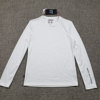 NWT Musto Shirt Womens size 6 White Sunshield Wicking UPF30 Long Sleeve Tee