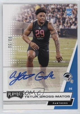 2020 Playoff Variations Variation 3/50 Yetur Gross-Matos Rookie Auto RC 08gc