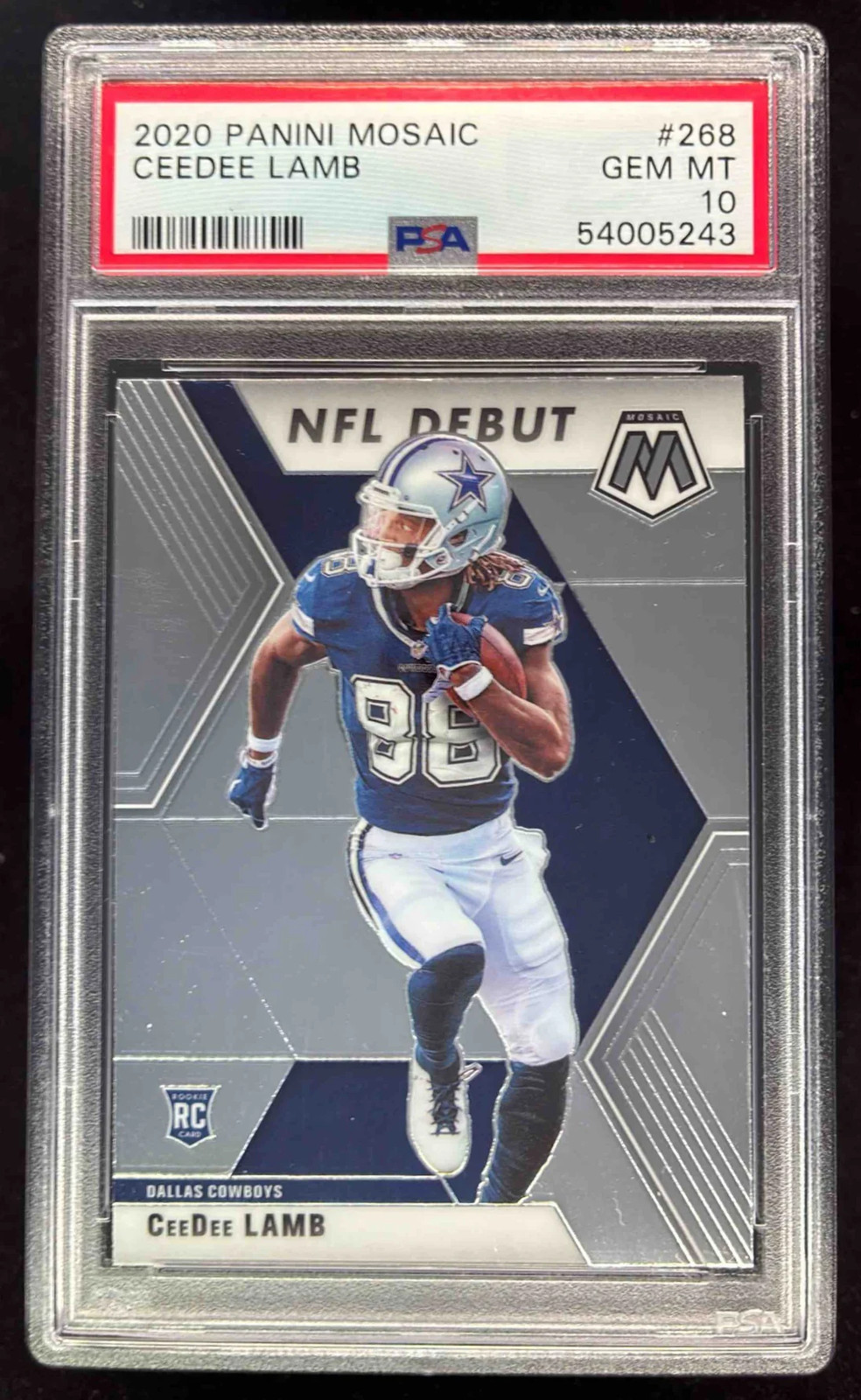 2020 Panini Mosaic #268 CeeDee Lamb RC PSA 10