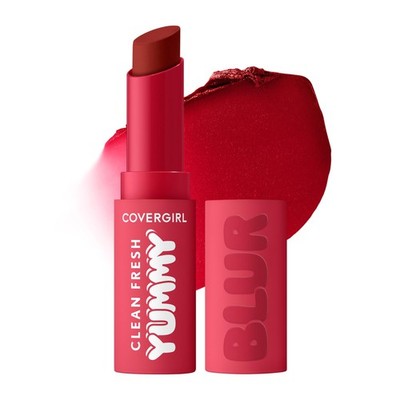 COVERGIRL Clean Fresh Yummy Blur Lipstick, Blurring Effect, Matte Lip Color,
