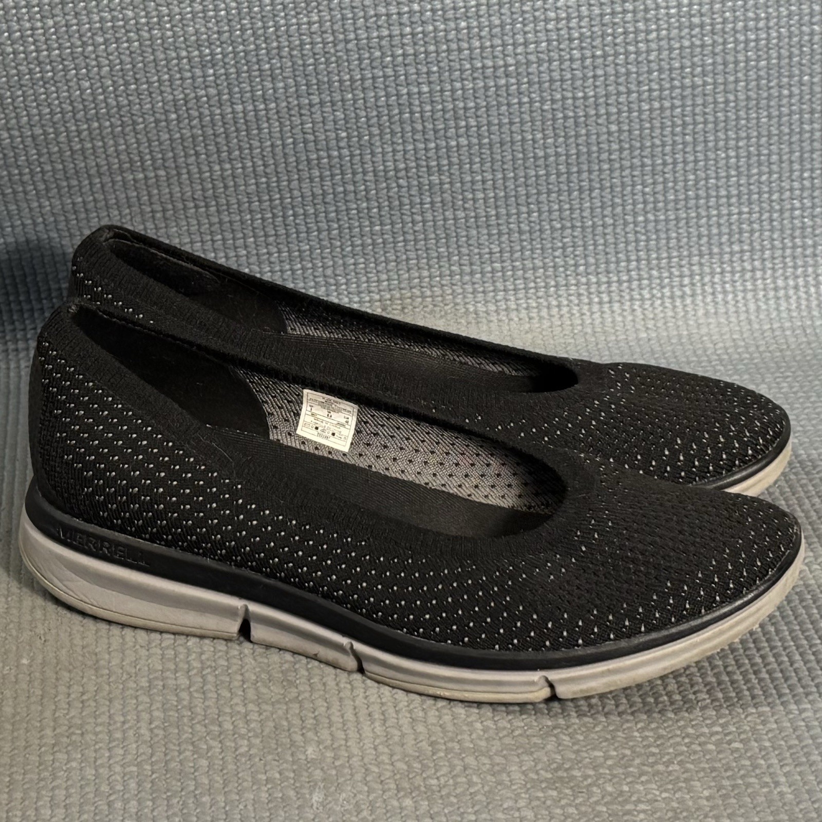 Merrell Zoe Sojourn ballerine donna nere J94552 scarpe comode casual taglia 9