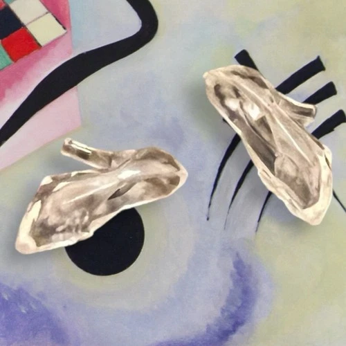 SILVER Barbie Doll Shoes Vintage Fashion Accessory Authentic LOL OMG Clone Bratz