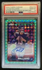 2024 Topps Chrome Caleb Williams Auto RC Aqua Geometric Refractor #/199 PSA 10