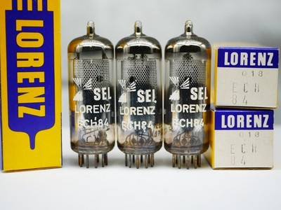 3x ECH84 Lorenz ITT 6JX8 Neu / NEW in Box NIB TUBE RÖHRE Valvola N1