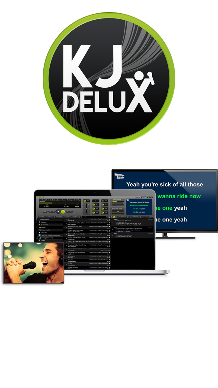 Best Karaoke Software 1300 FREE SONGS Windows KJ Deluxe FREE PC SUPPORT ...