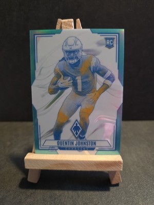 2023 Panini Phoenix - Contours Quentin Johnston #CON-10 Teal #101/150 (RC)