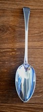 RARE! Georgian 1747/48 English Sterling Stuffing Spoon w/Stag Crest! 12" L! 126G