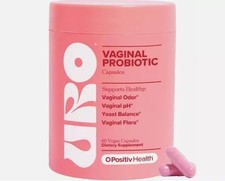 URO O Positiv Vaginal Probiotics 60 COUNT Women pH Balance with Prebiotics