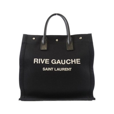 Saint Laurent North South Rive Gauche Canvas Bag Used From Japan