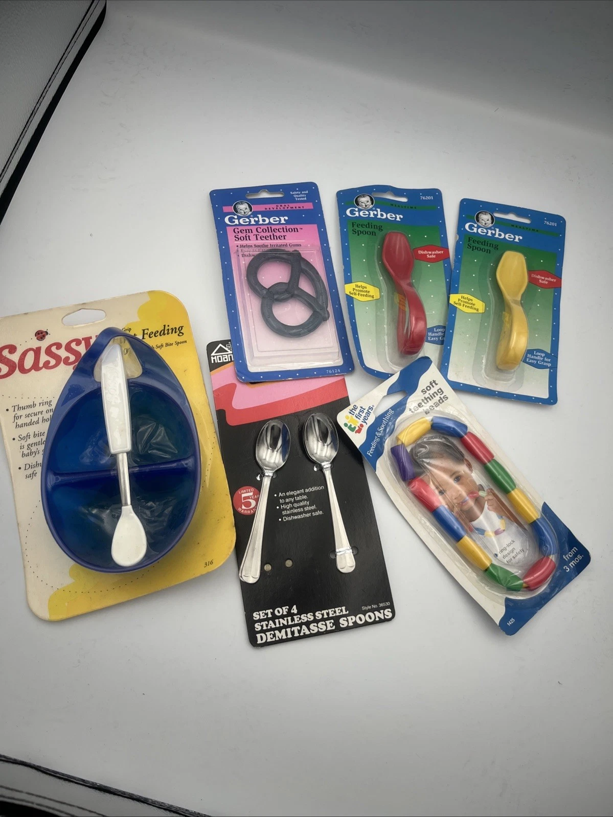 Vintage Baby Teething Toys And Eating Utensils New
Opens in a new window or tab
