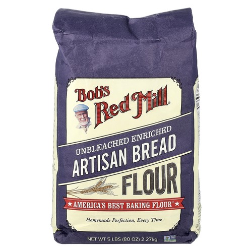 Unbleached Enriched Artisan Bread Flour, 80 oz (2.27 kg)