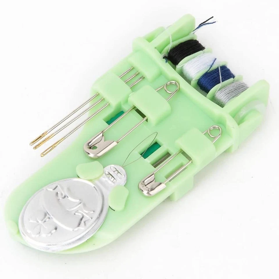 Nähset Grünes Reise-Nähset Mini Mini-Nähset für Zuhause Reisen & Notfall Gefü... - Bild 3 von 4