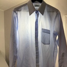 Vintage Arrow Kent Button Down 16 32-33 Striped Thin Rockabilly 70s 80s Preppy