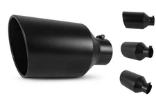 Stainless Steel 4 Inch Inlet Diesel Exhaust Tip 4"*8"*15" Powder Coated Black