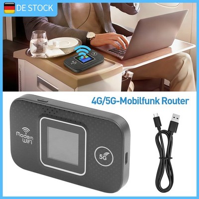 Mobiler 4G/5G WLAN-Router 150 Mbit/s - Tragbarer Hotspot mit SIM-Slot