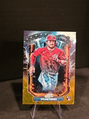 2025 Topps Cosmic Chrome Dylan Crews  Extraterrestrial Talent RC Gold /50 Nats